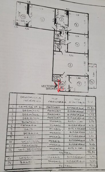 TITAN-BARAJE / 4 CAMERE / 2 BALCOANE / VEDERE MIXTA-LIBERA